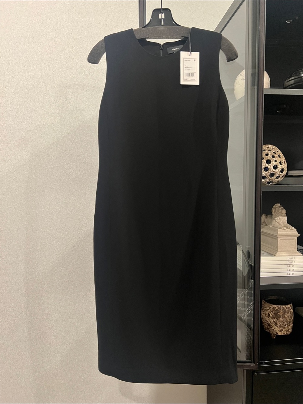 Theory Black Sleeveless Midi Sheath Dress - NWT